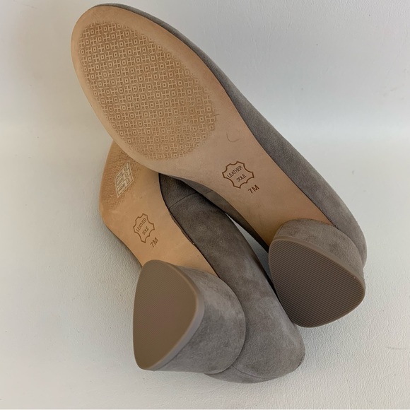 Tory Burch Women's Grey Suede Heels - Picture 6 of 8